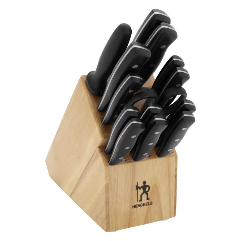 Henckels Everpoint 15 PC Triple Rivet Stainless Steel Knife Block Set