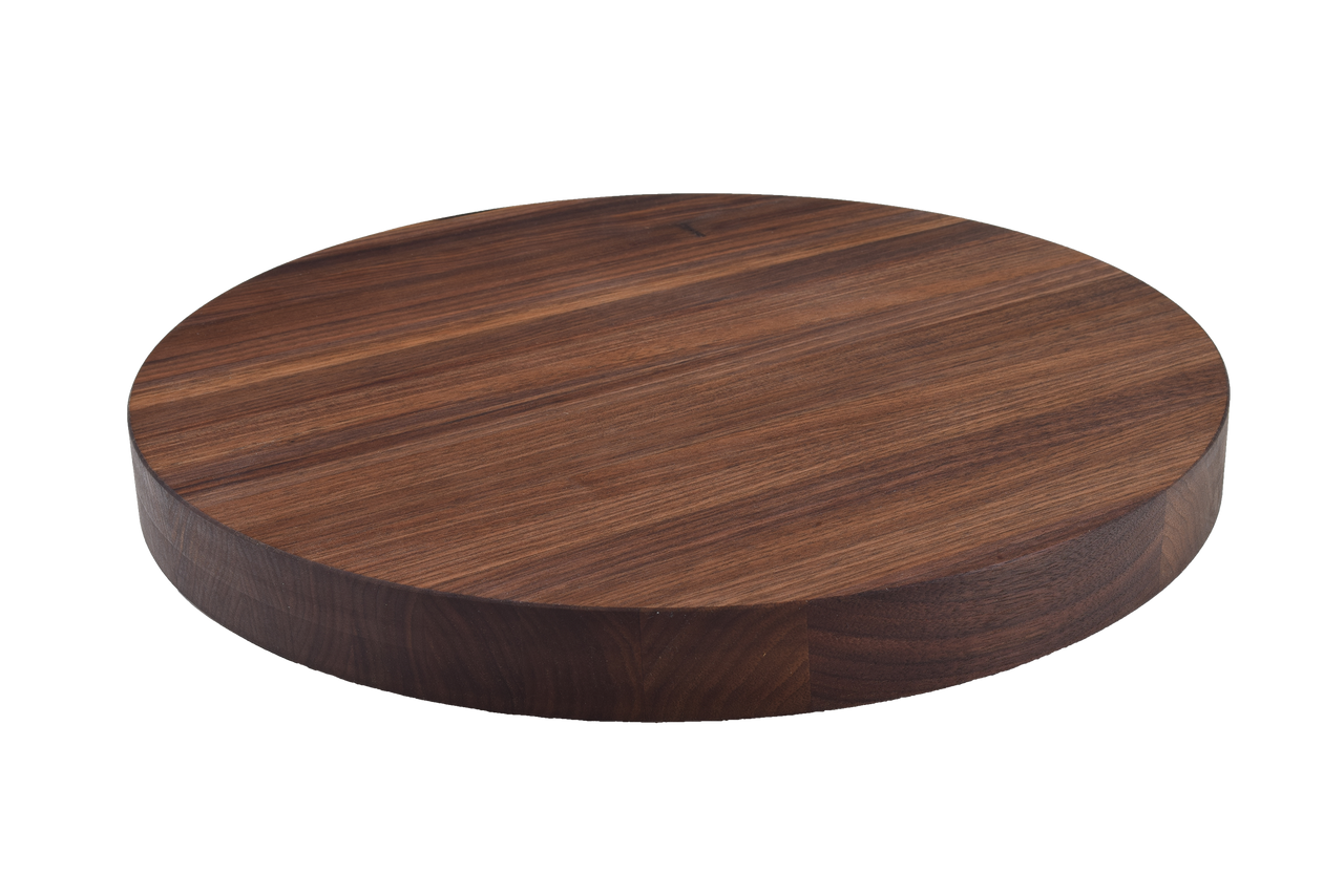 Walnut Edge Grain Round Cutting Board